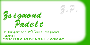 zsigmond padelt business card